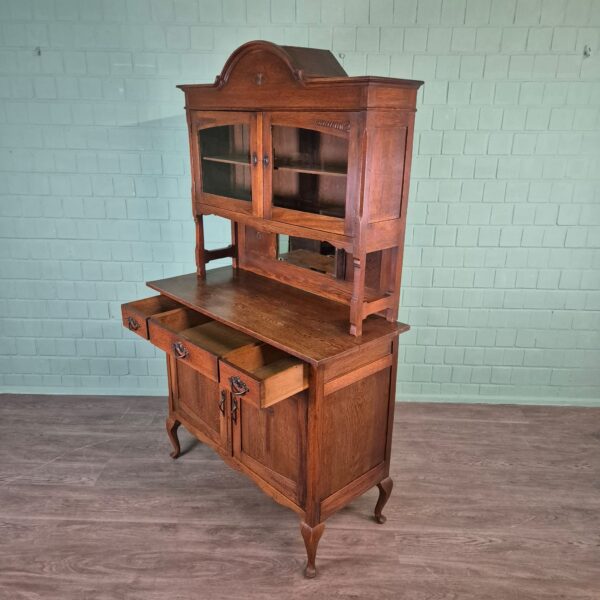 Buffetschrank Schrank Jugendstil 1920 Eiche – Bild 11