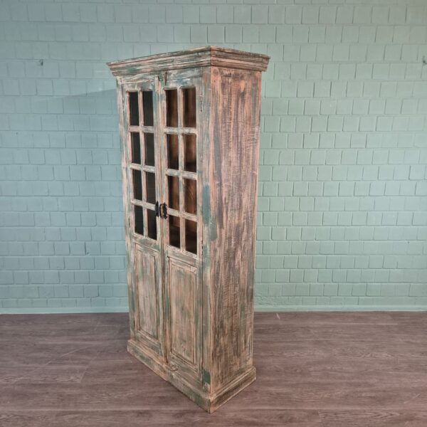 Vitrine Bücherschrank Massivholz 0,90 m – Bild 3