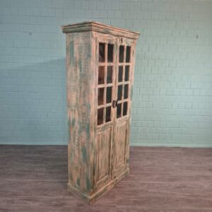 Vitrine Bücherschrank Massivholz 0,90 m
