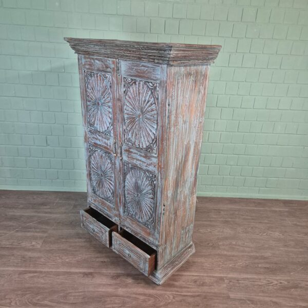 Schrank Massivholz Shabby-Chic 0,95 m – Bild 9