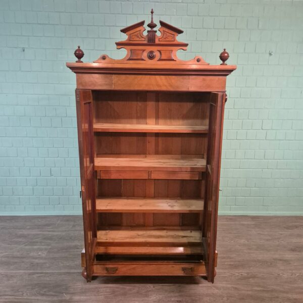 Kleiderschrank Schrank Gründerzeit 1880 Mahagoni – Bild 9