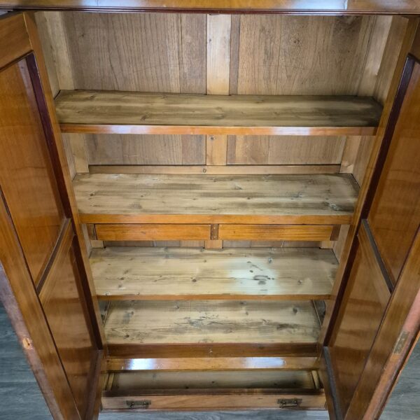 Kleiderschrank Schrank Gründerzeit 1880 Mahagoni – Bild 11