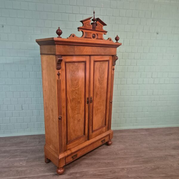 Kleiderschrank Schrank Gründerzeit 1880 Mahagoni