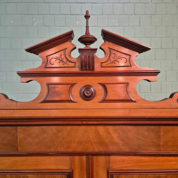 Kleiderschrank Schrank Gründerzeit 1880 Mahagoni – Bild 6