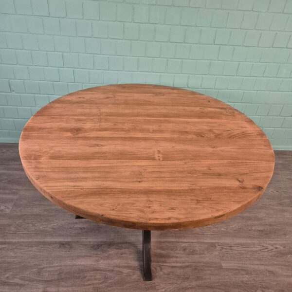 Esstisch Tisch Teakholz Ø 1,40 m – Bild 3