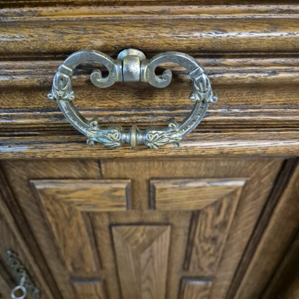 Buffetschrank Schrank Gründerzeit 1880 Eiche – Bild 8