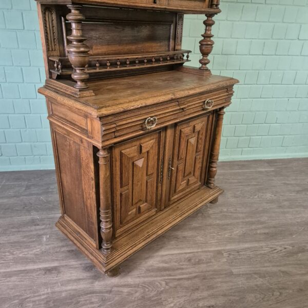Buffetschrank Schrank Gründerzeit 1880 Eiche – Bild 4