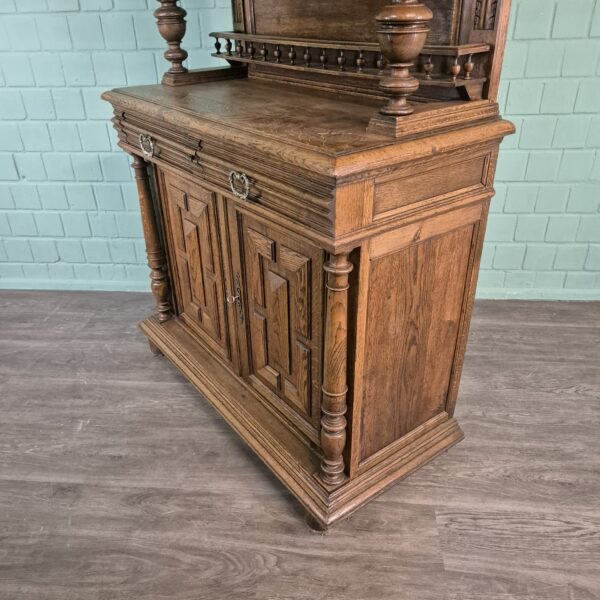 Buffetschrank Schrank Gründerzeit 1880 Eiche – Bild 6