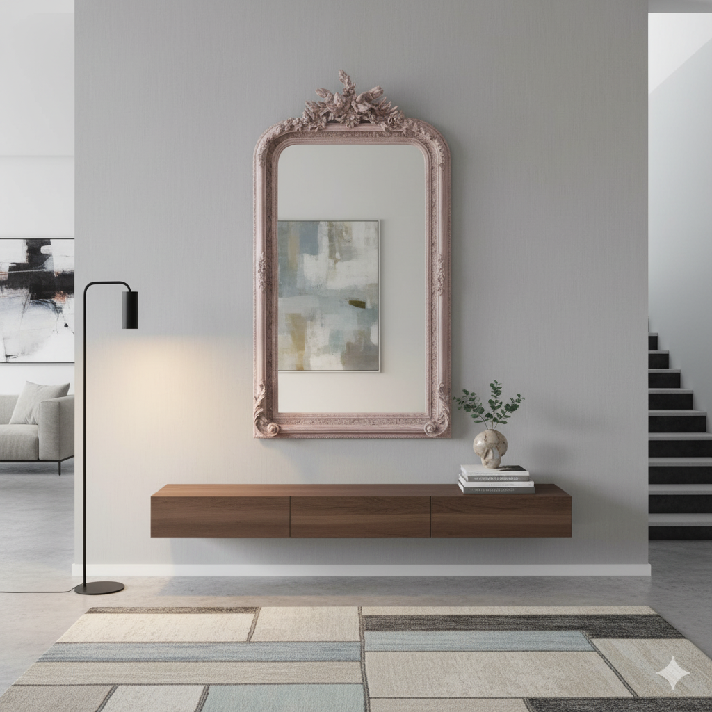 Spiegel Wandspiegel Barockstil 0,85 m x 1,60 m – Bild 2