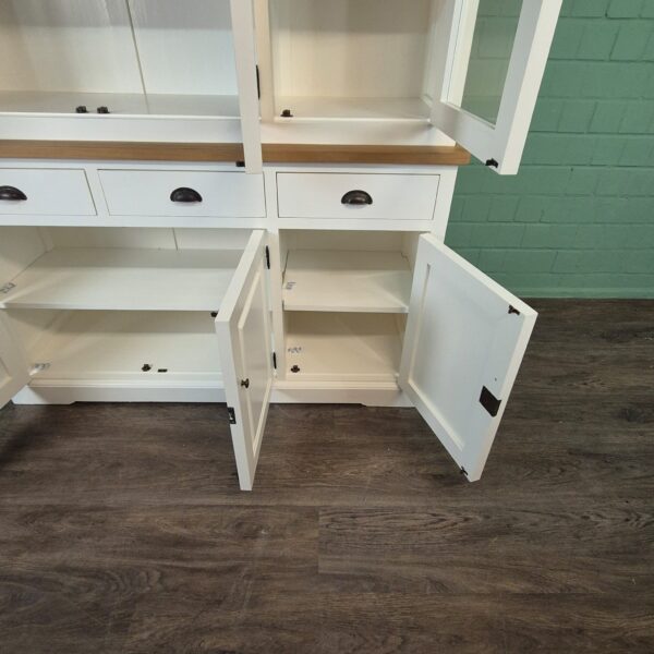 Vitrine Geschirrschrank Teakholz 1,54 m – Bild 13
