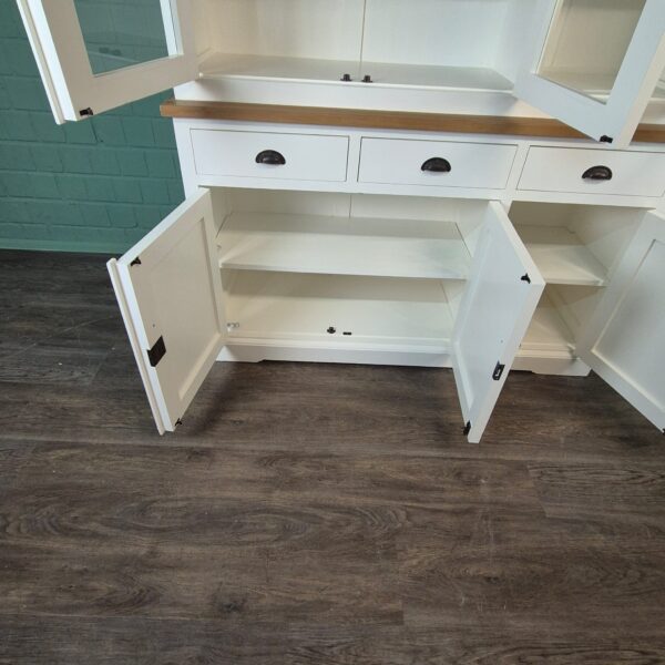Vitrine Geschirrschrank Teakholz 1,54 m – Bild 12