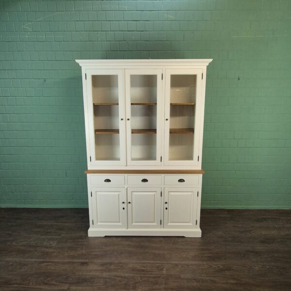 Vitrine Geschirrschrank Teakholz 1,54 m – Bild 2