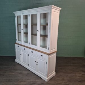 Vitrine Geschirrschrank Teakholz 2,00 m