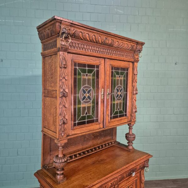 Buffetschrank Schrank Gründerzeit 1880 Eiche – Bild 4