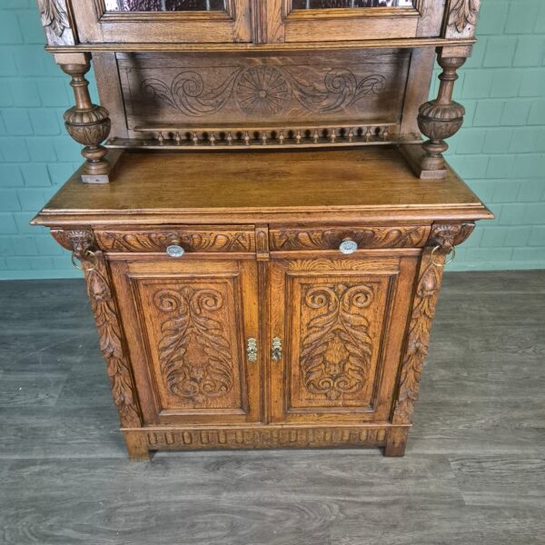 Buffetschrank Schrank Gründerzeit 1880 Eiche – Bild 6