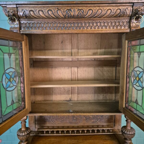 Buffetschrank Schrank Gründerzeit 1880 Eiche – Bild 10