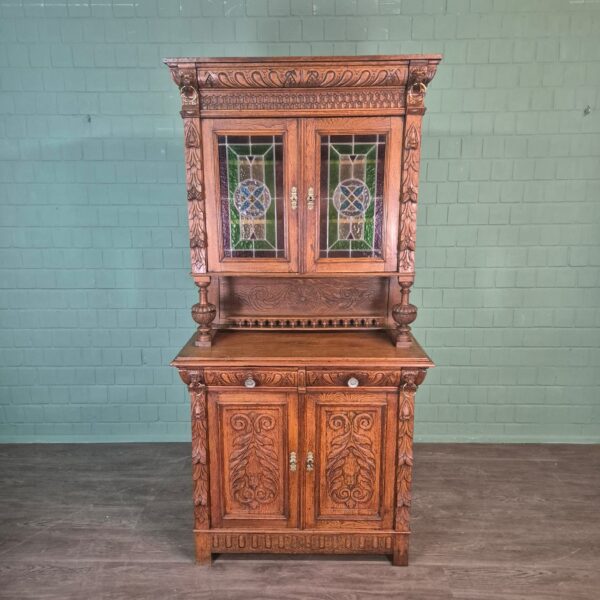 Buffetschrank Schrank Gründerzeit 1880 Eiche – Bild 2