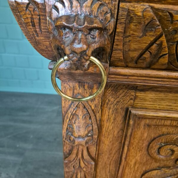 Buffetschrank Schrank Gründerzeit 1880 Eiche – Bild 16