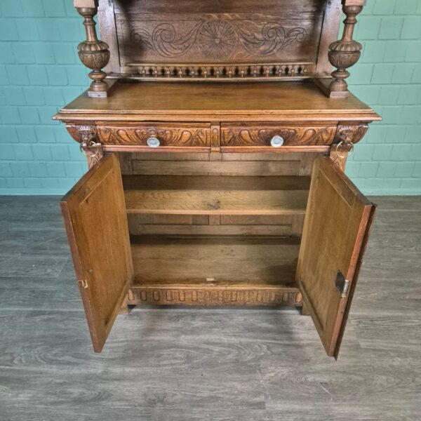 Buffetschrank Schrank Gründerzeit 1880 Eiche – Bild 17