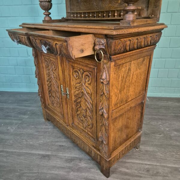 Buffetschrank Schrank Gründerzeit 1880 Eiche – Bild 15