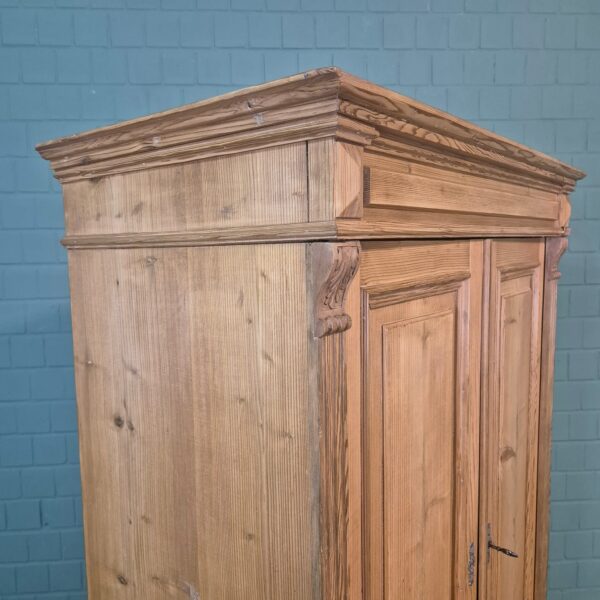 Schrank Kleiderschrank Jugendstil 1900 Kiefer – Bild 4