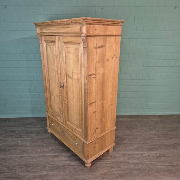 Schrank Kleiderschrank Jugendstil 1900 Kiefer – Bild 3
