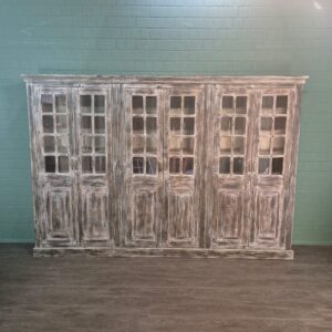 Vitrine Ladenschrank Massivholz 3,26 m