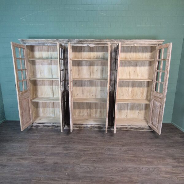 Vitrine Ladenschrank Massivholz 3,26 m – Bild 13