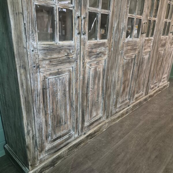 Vitrine Ladenschrank Massivholz 3,26 m – Bild 4