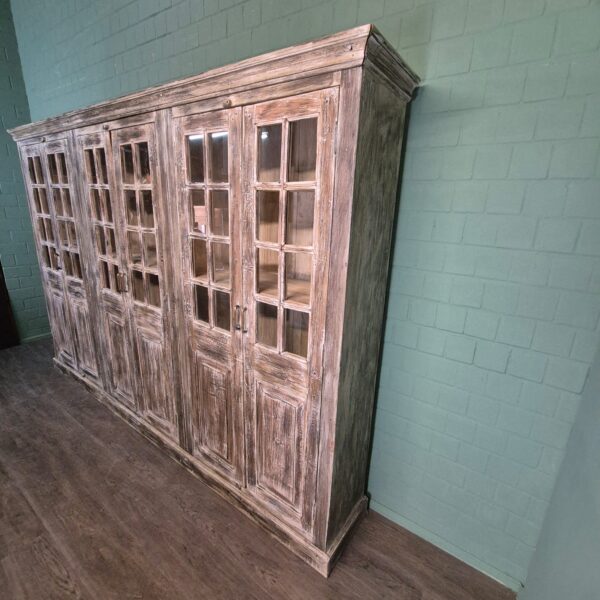 Vitrine Ladenschrank Massivholz 3,26 m – Bild 12