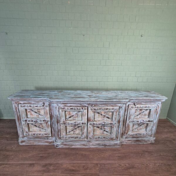 Sideboard Anrichte Teakholz 2,72 m – Bild 3