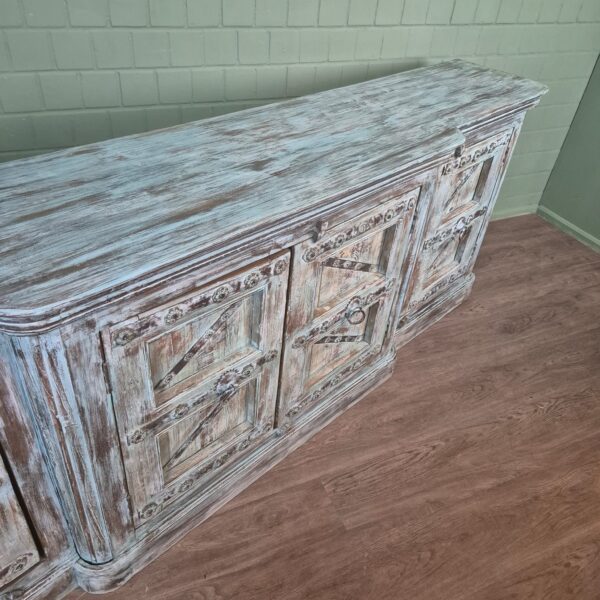 Sideboard Anrichte Teakholz 2,72 m – Bild 5
