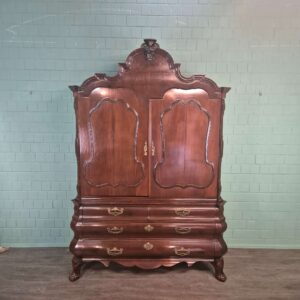 Geschirrschrank holländischer Kabinettschrank Barock 1780 Mahagoni