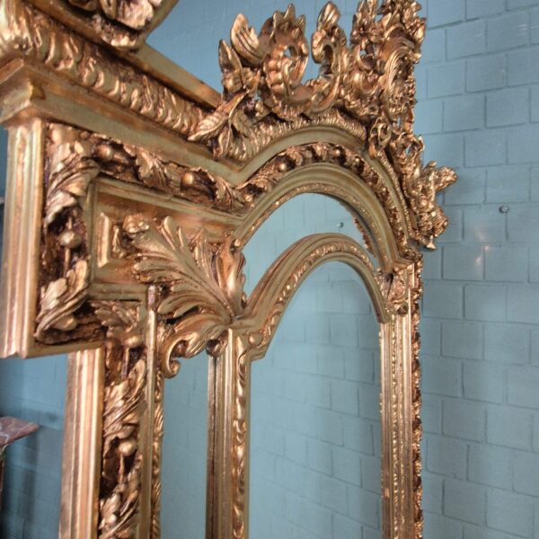 Spiegel Wandspiegel Barockstil Gold 1,36 m x 2,40 m – Bild 9