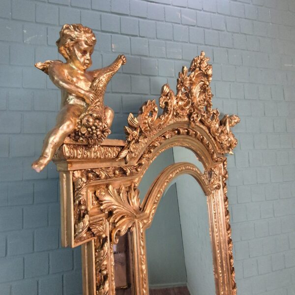 Spiegel Wandspiegel Barockstil Gold 1,36 m x 2,40 m – Bild 5