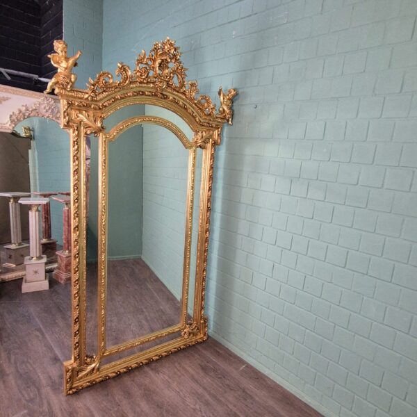 Spiegel Wandspiegel Barockstil Gold 1,36 m x 2,40 m – Bild 2