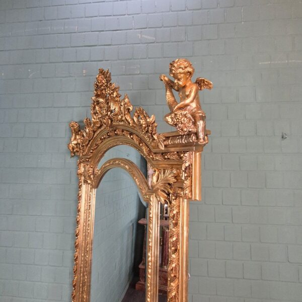 Spiegel Wandspiegel Barockstil Gold 1,36 m x 2,40 m – Bild 14