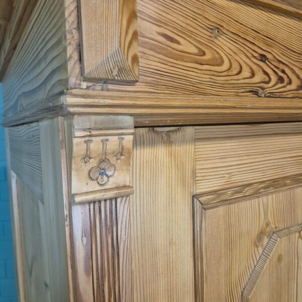 Schrank Kleiderschrank Jugendstil 1900 Kiefer – Bild 5