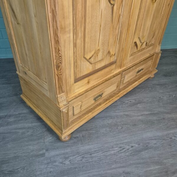 Schrank Kleiderschrank Jugendstil 1900 Kiefer – Bild 6