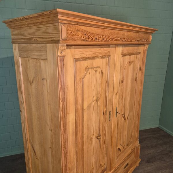 Schrank Kleiderschrank Jugendstil 1900 Kiefer – Bild 4