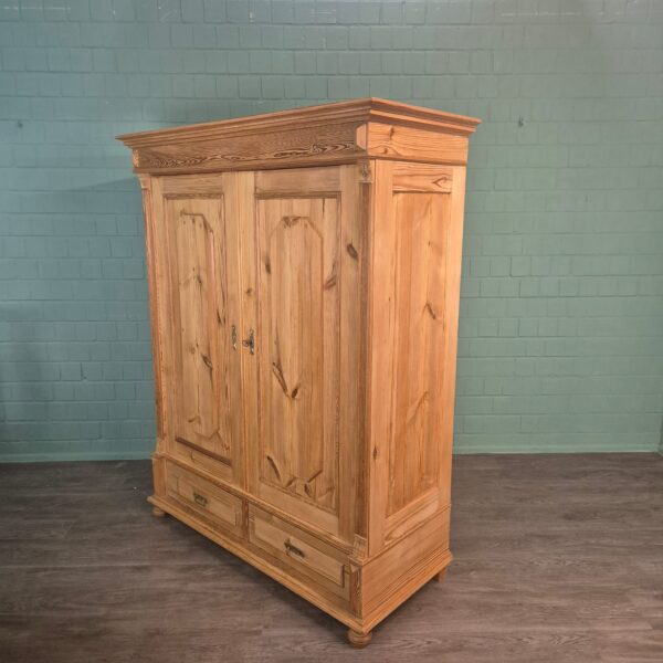 Schrank Kleiderschrank Jugendstil 1900 Kiefer – Bild 3