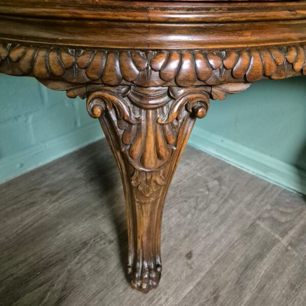 Italienischer Eckschrank Eckkommode 1920 Nussbaum – Bild 9