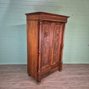 Kleiderschrank Schrank Gründerzeit 1880 Nussbaum