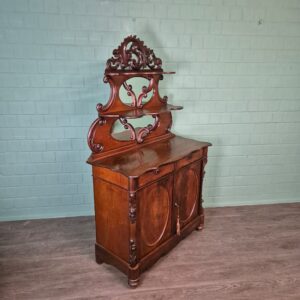 Aufsatzschrank Schrank Louis Philippe 1860 Mahagoni
