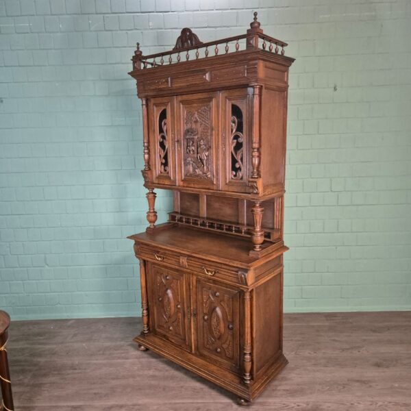 Buffetschrank Schrank Gründerzeit 1880 Eiche – Bild 5