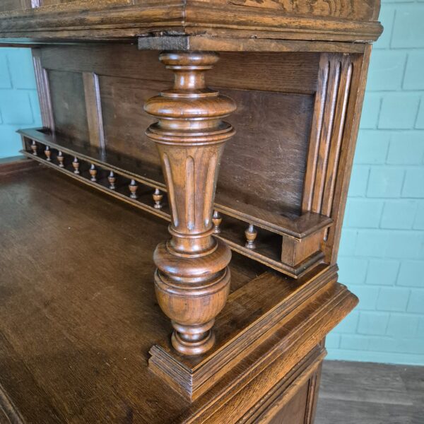 Buffetschrank Schrank Gründerzeit 1880 Eiche – Bild 11