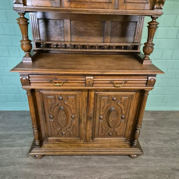 Buffetschrank Schrank Gründerzeit 1880 Eiche – Bild 8