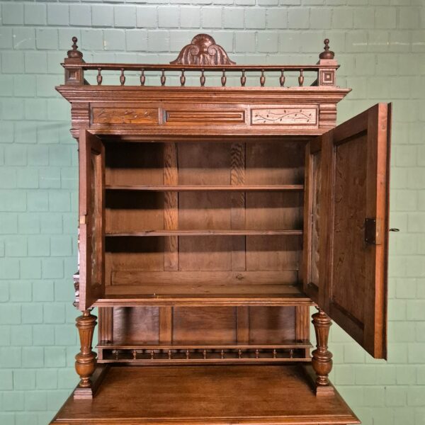 Buffetschrank Schrank Gründerzeit 1880 Eiche – Bild 14