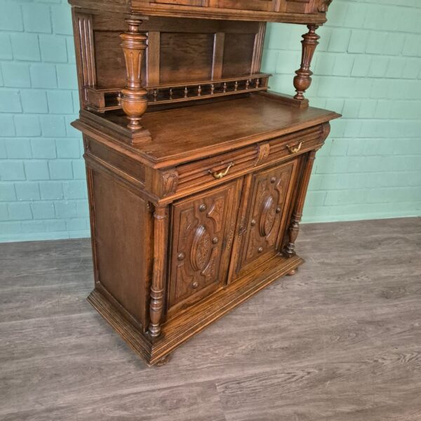 Buffetschrank Schrank Gründerzeit 1880 Eiche – Bild 7