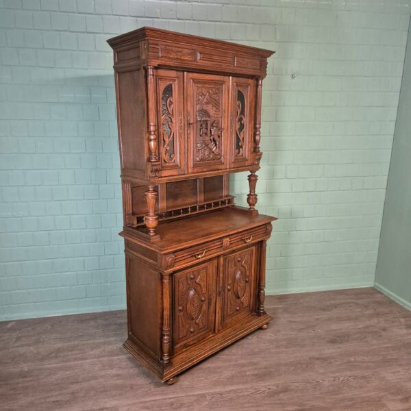 Buffetschrank Schrank Gründerzeit 1880 Eiche